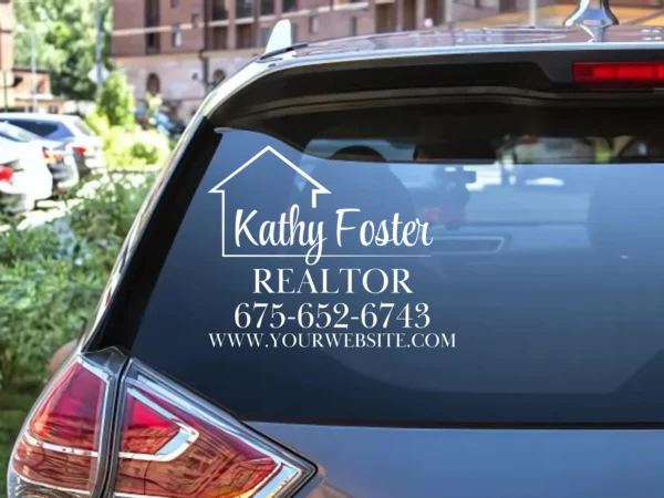 Real Estate Car Sticker for Realtors